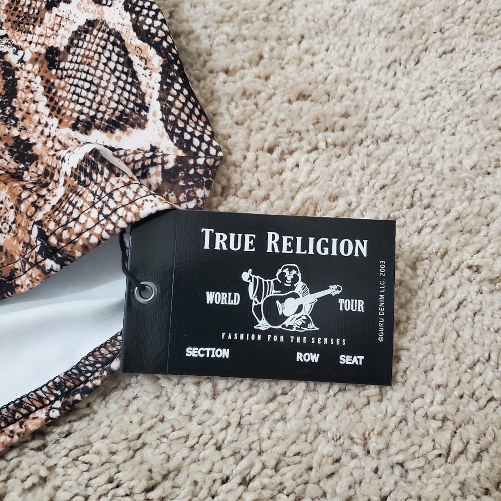 True Religion Bodied Python Bodycon Dress Size Large - Picture 10 of 10